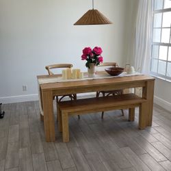 Dining Table With Bench 