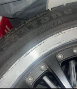 2 tires with rim for 100