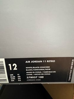 Retro 11 size 12 100% authentic with receipt brand new