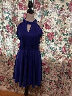 #256-Blue Mini Dress. Brand Name: Iris Nova. Size Medium. 