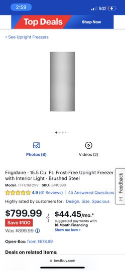 Fridgidaire Freezer