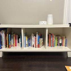 Crate & Barrel stackable bookcase shelves