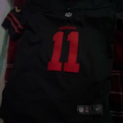 Brandon aiyuk black and red jersey