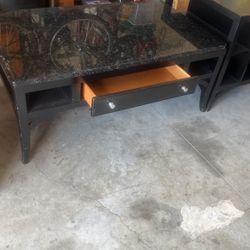 American Signature Coffee Table With End Table