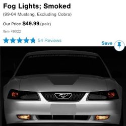 2004 Mustang GT Fog Lights