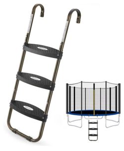 3-Step Trampoline Ladder with Wide Flat Steps for Kids/Children
Trampoline Accessories with Skid-Proof Steps, Trampoline Stairs Universal (2698)