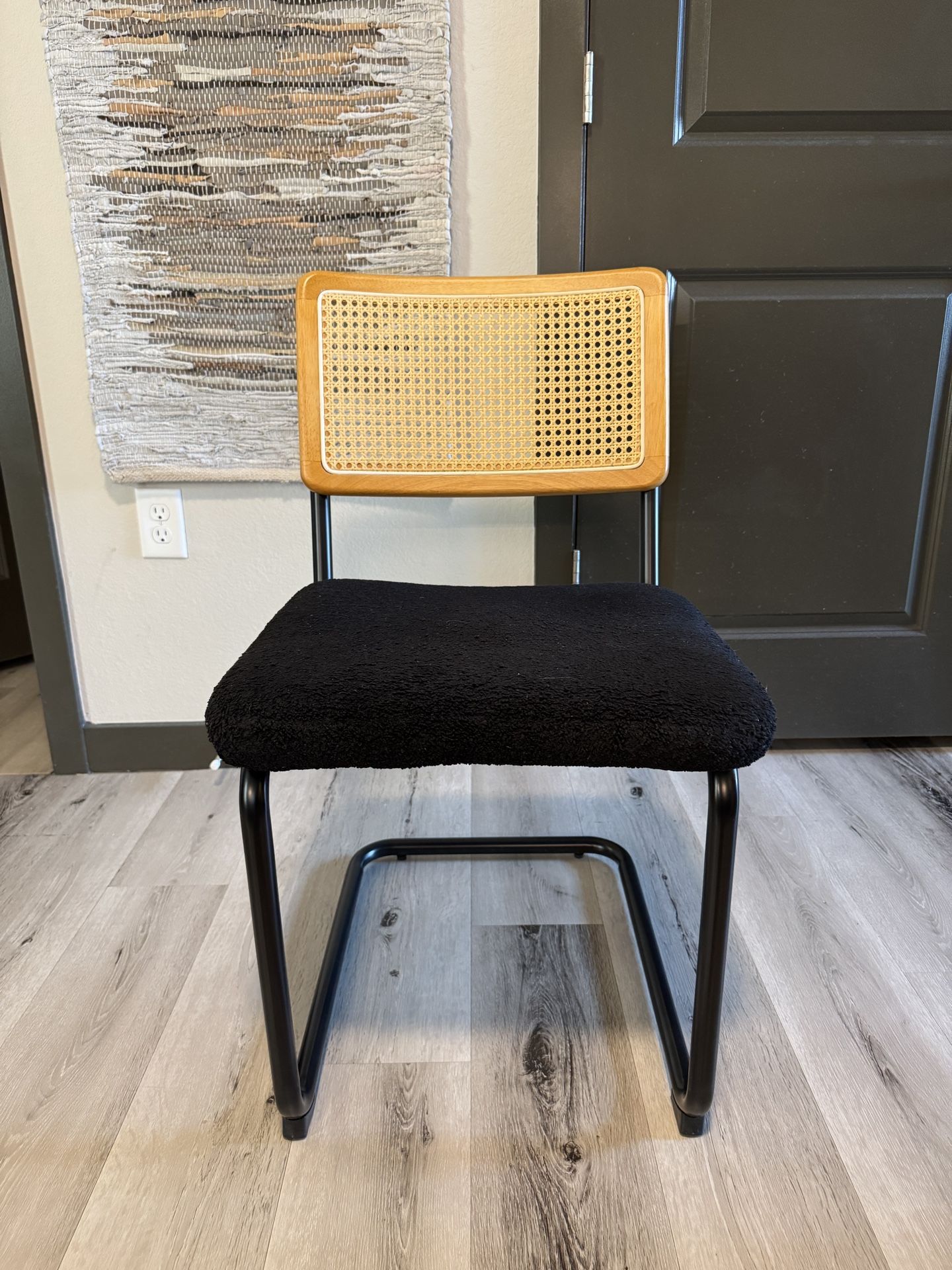 1 Black Crumley Boucle Side Chair