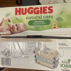 Huggies Nature Care  1088 Wipes 