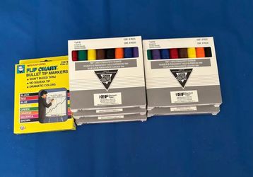 Large Permanent Markers chisel tip