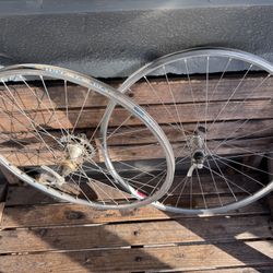 Shimano Xt 26” 8 Speed Mountain Bike Wheels 