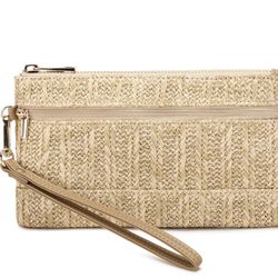 Straw Clutch Purse for Beach Summer Vacation Bag Woven Handbag for Women