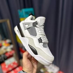 Nike Air Jordan 4 “White Cement” – Authentic Mid-Top Basketball Shoes (Men & Women)