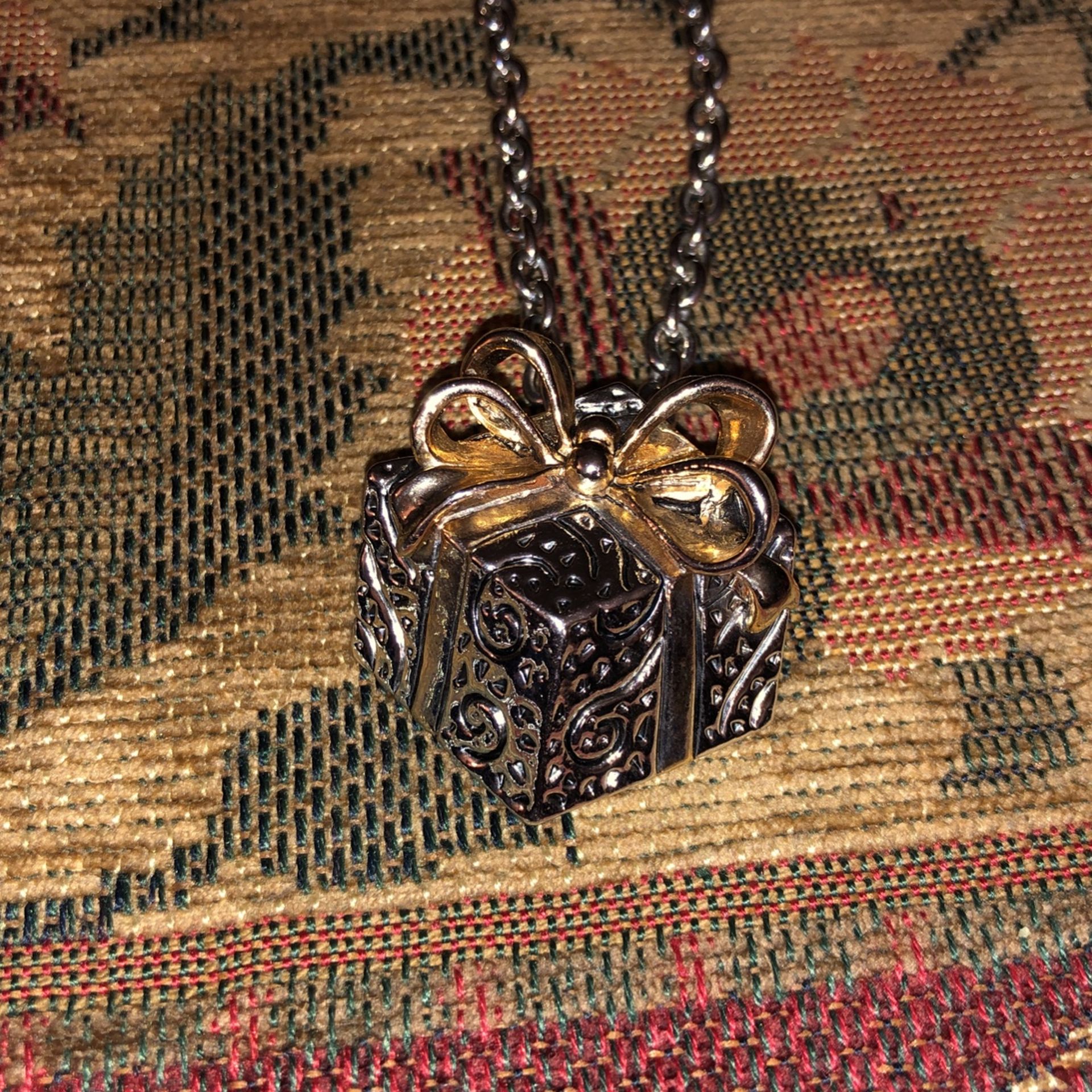 Gift Box, Brooch, Pendant, Necklace