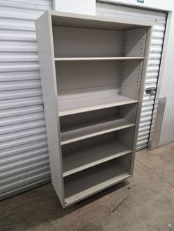 (15) Available Metal Steelcase 5-Shelf Bookshelves Books Library School College Student Classroom