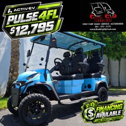 2026 Activ Ev Pulse 4 Forward Lifted Golf Cart Street Ready