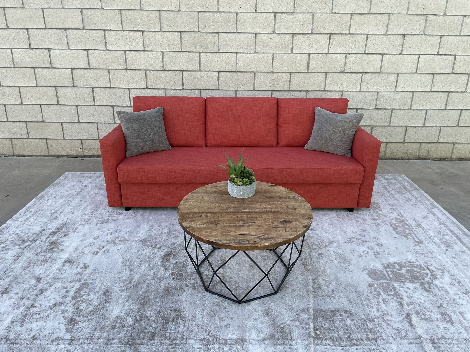 *Free Delivery* Gray Ikea Futon Couch Sofa Sleeper Pullout Bed