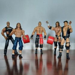 WWE LIMITED EDITION FIVE ACTION FIGURES