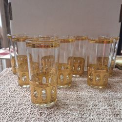 SET OF CULVER ANTIGUA HIGHBALL GLASSES