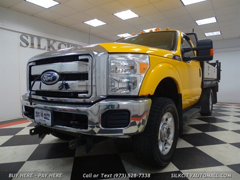 2011 Ford F-350 SD Flatbed Utility 4x4 Aluminum V Plow