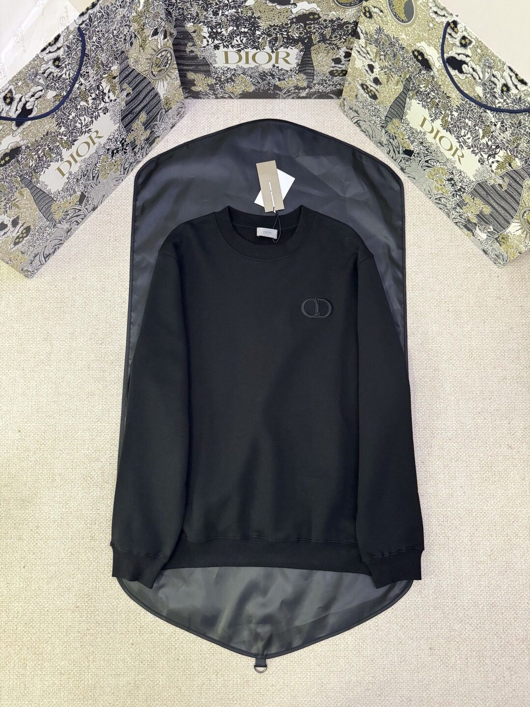 Dior CD Men’s Black Hoodie 2025 New