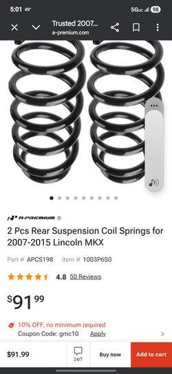 All new never installed rear suspension for a Lincoln mkx AWD 2010 or Ford edge