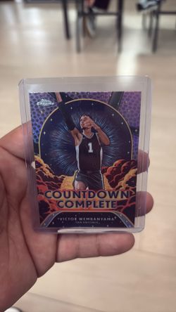 2025 Topps Chrome Victor  Wembanyama Countdown Complete Pink Basketball RARE!