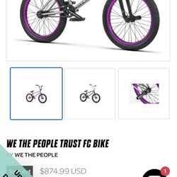 2021 WeThePeople BMX bike
