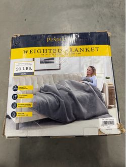 Pendleton Weighted Blanket Gray 20LB NEW