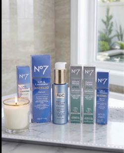 No7 & RoC Premium Skincare Bundle – 6 Brand-New Products!