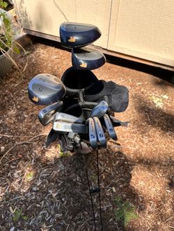 Golden Bears Golf Club and bag