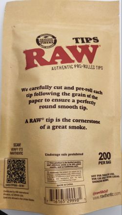 Raw Filters Tips (200)