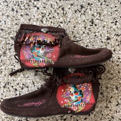 EDDIE BAUER SZ 9 FRINGE MOCASSINS 