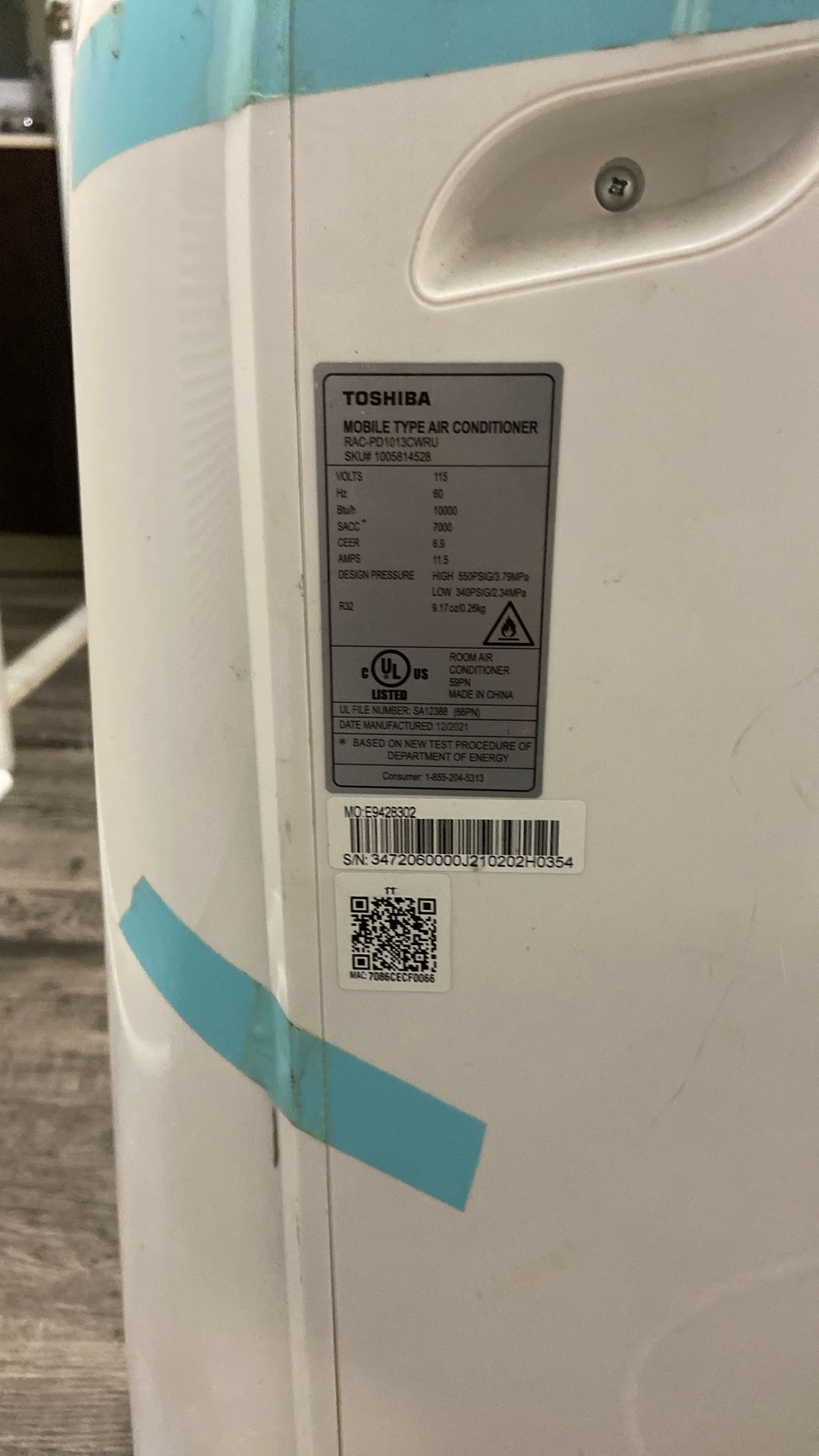 Toshiba Portable Ac