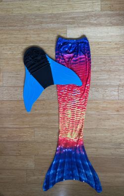 Sunset Fabric Mermaid Tail 