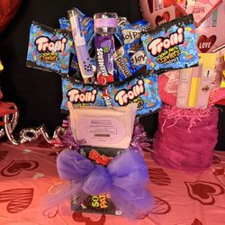 Purple care Valentines Basket 
