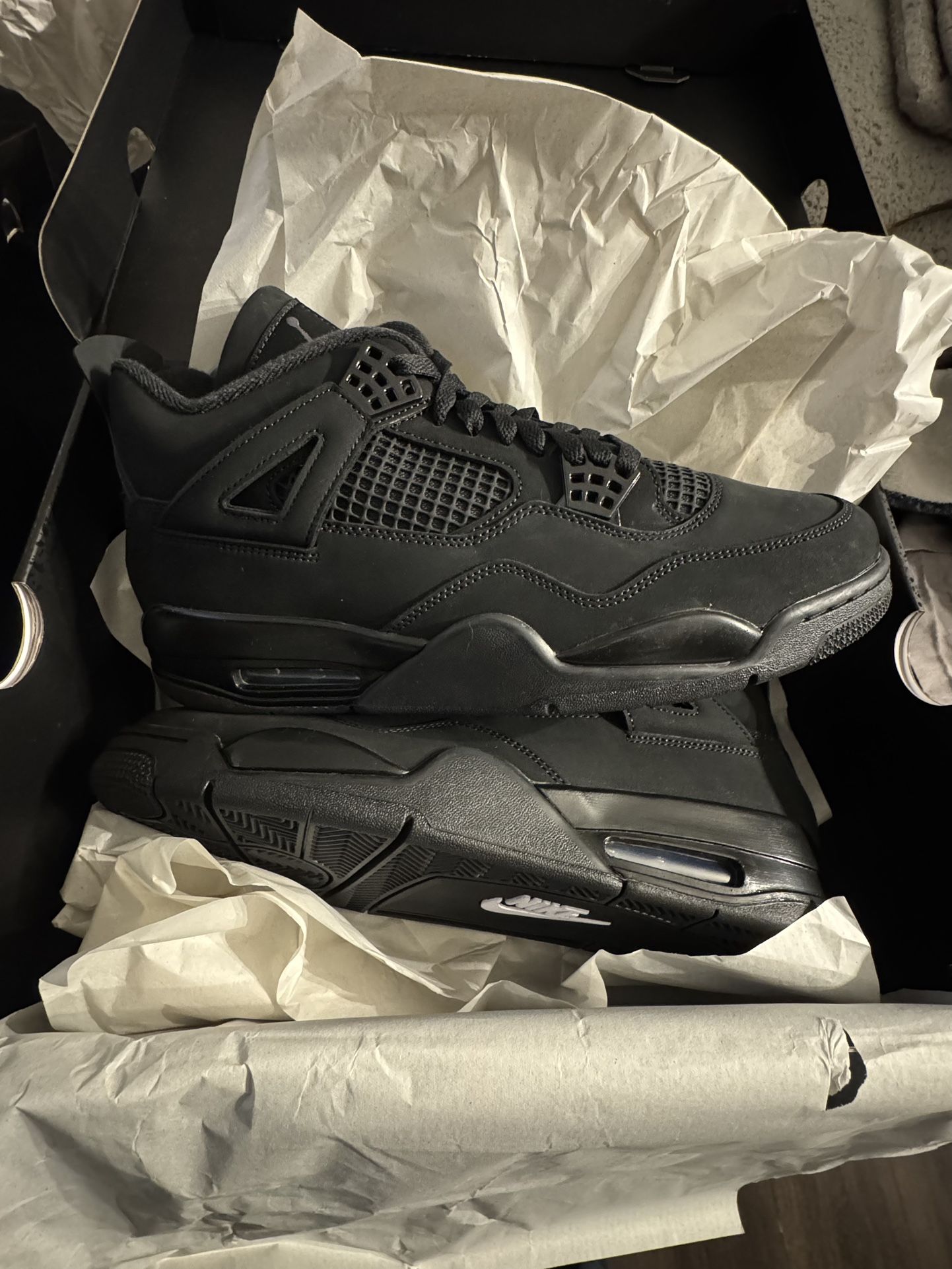 Size 12 - Jordan 4 Black Cat 🐈‍⬛ (2025)