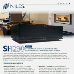 2 NILES  INTEGRATION AMPLIFIERS SI-1230