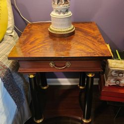 Biedermeier Side End Table Nightstand (2 TABLE)
