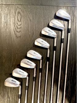 8.5/10 Nice 3-PW MIZUNO MP-33 iron set irons stiff shafts ***LOOK**