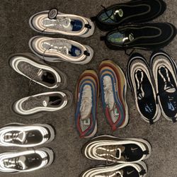 7 Pair Nike Air Max 97s 10.5 Shoes Like new ( Bundle Sale Only  ) $150 OBO 