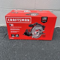 NEW Craftsman V20 6-1/2 in. Cordless Brushed Circular Saw (Tool Only)