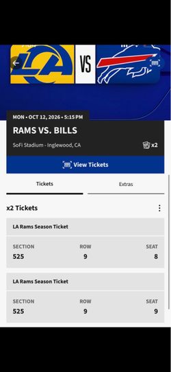 Rams vs Bills Monday Night Football