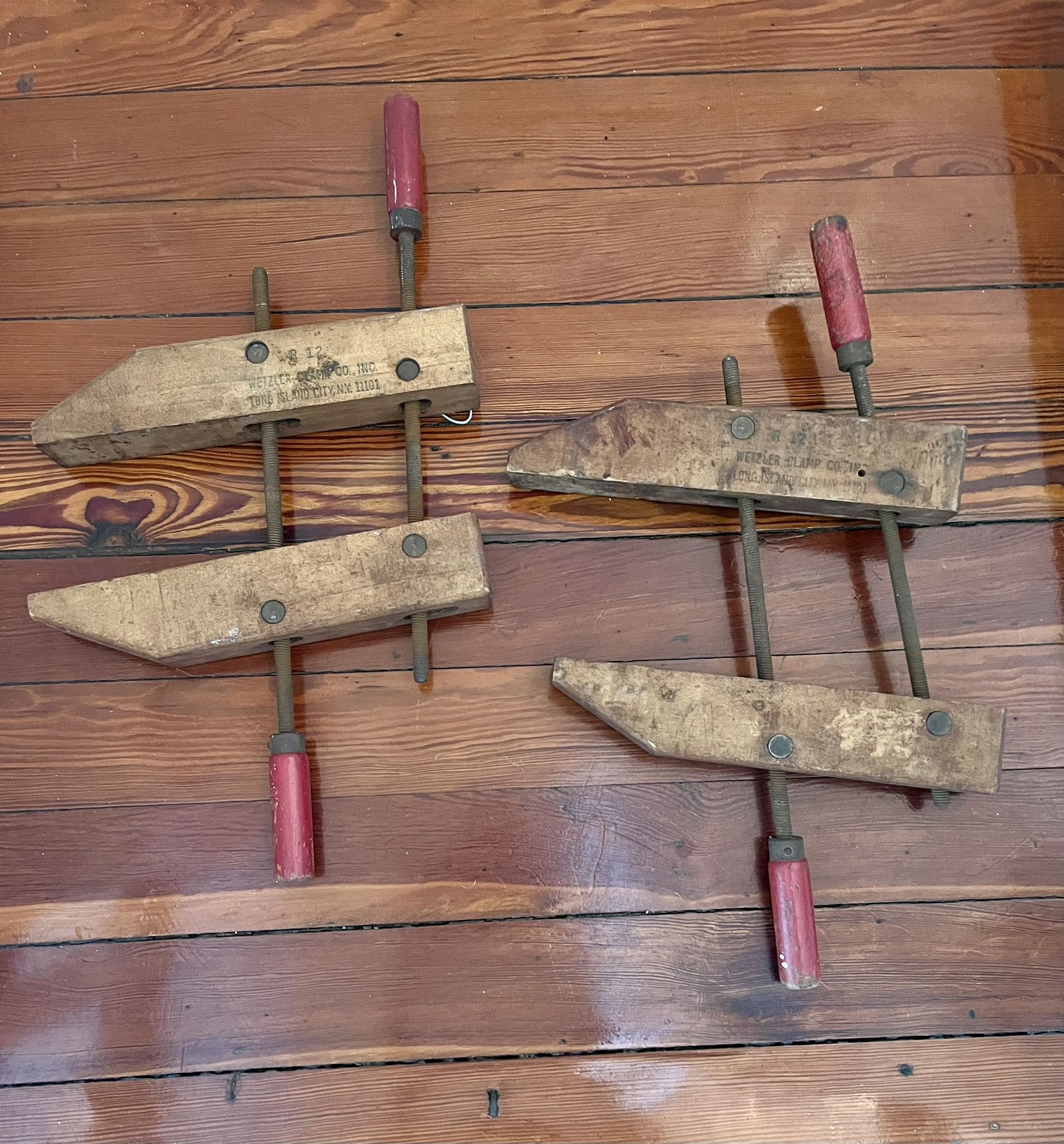 Pair Antique Clamps