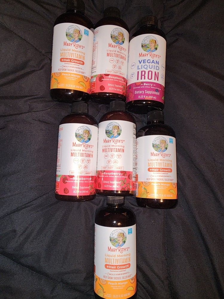 7 MaryRuth's - Iron - Multivitamin Hair Growth Bundle