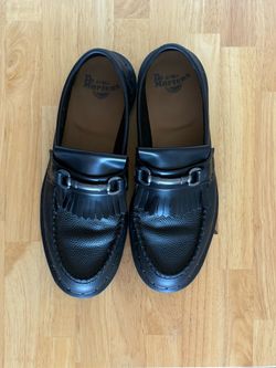 Dr. Martens Adrian Snaffle Kiltie Loafers in Black Leather