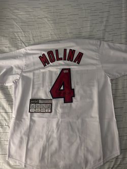 Custom Signed Yadier Molina Jersey With Authentication