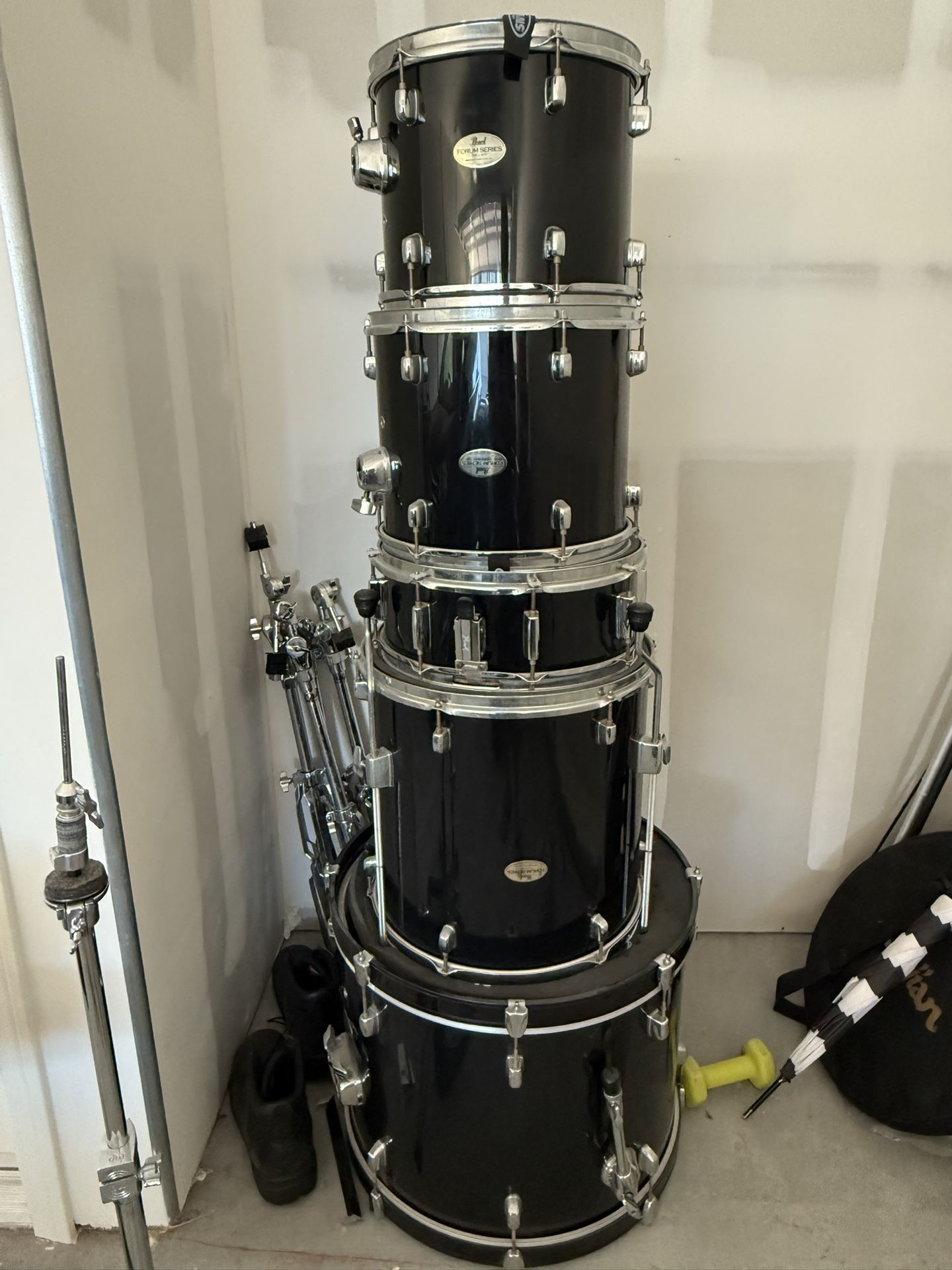 Complete Drum Set Up 