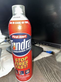 fire extinguisher in a canister