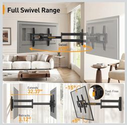 Perlegear corner full motion tv