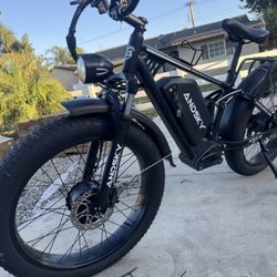 E-bike 35MPH Dual Motor 2 Seats 